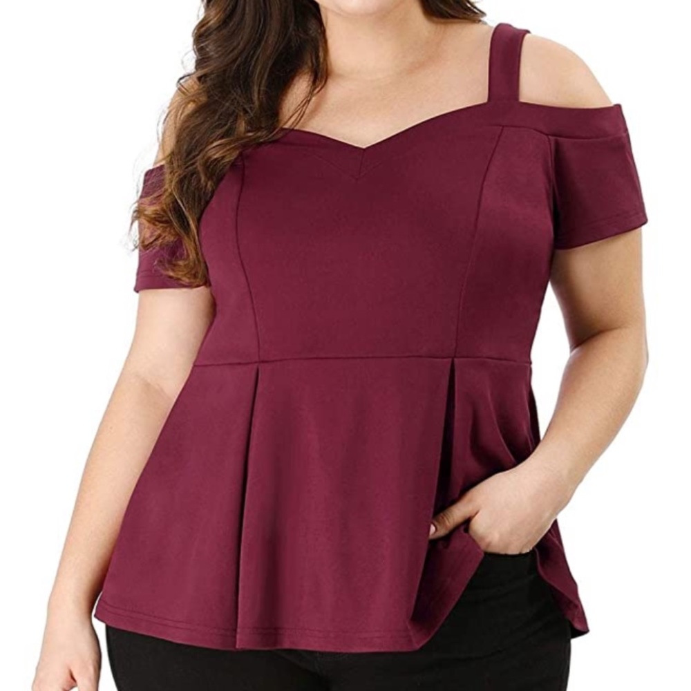 uxcell Women's Plus Size High Waist Sweetheart